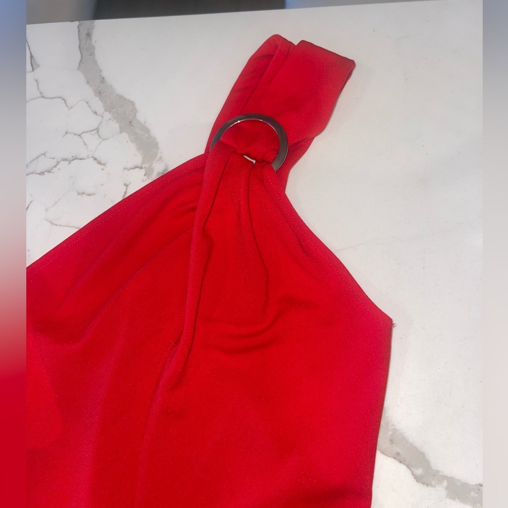 Red half arm bodysuit - Picture 2 of 4